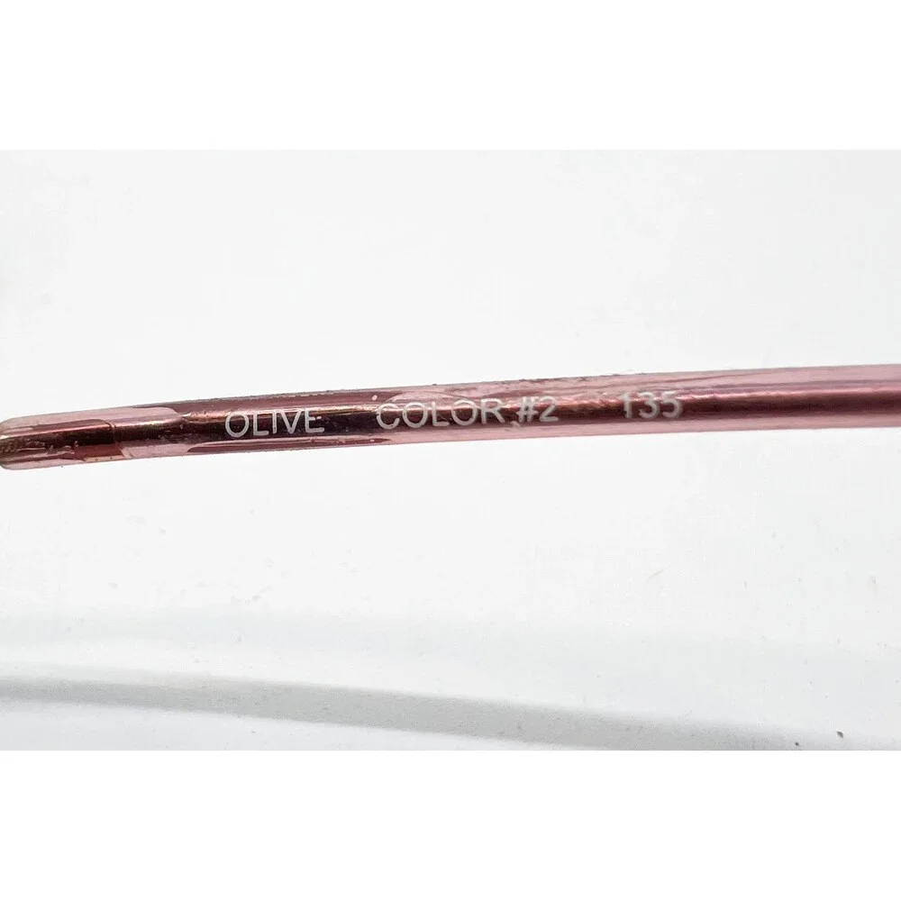Silver Dollar Olive Eyeglasses Womens Burgundy Clear Oversized Frames 135
